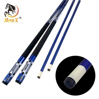 Queue de billard personnalisée en fibre de carbone, style 1/2, 13 mm, 2 pièces
