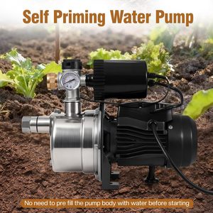 Pompe de surpression d'eau Enkreefi 3/4 HP en acier inoxydable 1050 GPH 110V avec fonction marche/arrêt automatique pour puits peu profond domestique - Product Image 6
