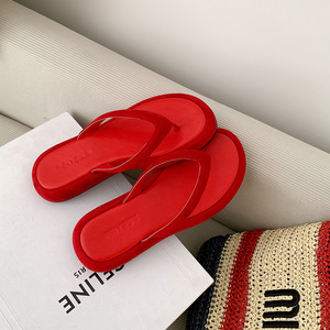Sandales tongs pour femmes à bout rond, semelle épaisse et lanières tressées, modèle 2026, pour la plage et l'extérieur - Product Image 4