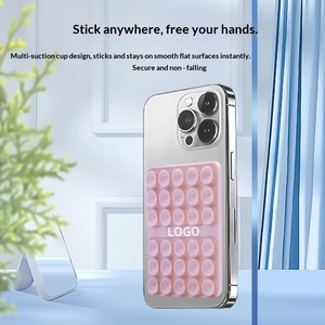 Silicone Double-sided Suction Cup <b>Phone</b> <b>Holder</b> Strong Adsorption Without Slipping, Washable and Reusable - Product Image 2