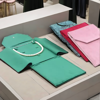 JUE XIN Nouveaux sacs à bijoux rectangulaires de luxe en velours, plusieurs couleurs, mini 20x15x3cm, accessoires de mode pour bijoux en perles