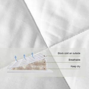 Edredón de <span class=keywords><strong>cama</strong></span> ligero <span class=keywords><strong>Reversible</strong></span> de algodón 100%, edredón King de gran tamaño suave y transpirable, uso en todas las estaciones, para hoteles - Product Image 4