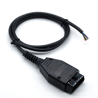 Cable de datos para coche, adaptador Obd Ii de 16 Pines, conector macho Universal Obd, arnés de cables