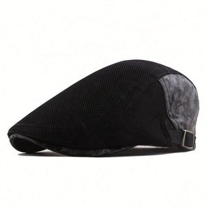 Wholesale <b>Summer</b> Outdoor Trucker Beret Sun Hat Breathable Mesh Fabric Sports <b>Cap</b> for Men for Casual Party Beach Wear - Product Image 3