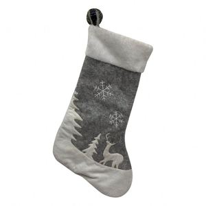 Nhà máy chuyên nghiệp làm nghệ thuật giáng sinh bao tải và vớ giáng sinh màu đỏ vớ ornamentalation - Product Image 4