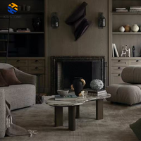 Table en marbre Calacatta Viola KT STONE avec des veines naturelles uniques, s'adaptant à divers styles de décoration, intérieur et extérieur