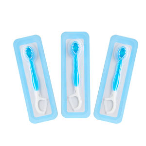 Cepillo de dientes Cepillo de pasta de dientes de cuentas portátil desechable con un cepillo - Product Image 1