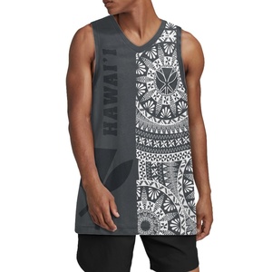 Vêtements polynésiens imprimés hawaïens personnalisés les plus vendus uniforme de basket-ball de sport décontracté pour hommes impression sur demande - Product Image 2