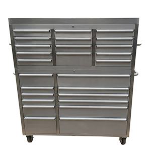 ตู้เก็บของเครื่องมือขนาด54นิ้ว,ลูกกลิ้งสแตนเลสสำหรับโรงรถล้อเลื่อนมีลิ้นชัก22ลิ้นชัก - Product Image 3