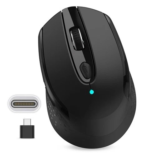 Ergonomic Trackball Mouse Rechargeable BT 2.4G Wireless Vertical Rollerball Mouse for Windows Mac I.Pad