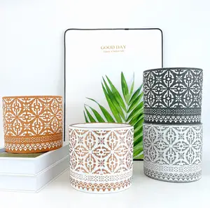 Modern Nordic Colorful Fancy Pattern Decorative Ceramic Flower Pots Planters