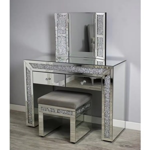 Modern Luxury Design Mirror Glass Vanity Storage Home Decor Luxury <strong>Art</strong> <strong>Deco</strong> Mirror Vanity Living Room Bedroom - Product Image 5