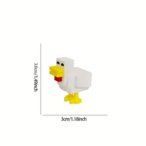 Patos Impresos en 3D, Animales Estilo Pixel, Ideales para Decoración de Habitaciones, Decoración de Fiestas, Regalos Perfectos para Navidad y Halloween - Product Image 2