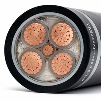 Câble électrique blindé en cuivre YJV22 0.6/1KV 4*70+1*35 avec isolation XLPE pour le câblage électrique des installations commerciales et industrielles
