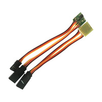 Mini inverseur de signal servo en plastique, interrupteur inverseur de signal servo 3-24V, câble pour servo RC avion voiture bateau pour FPV