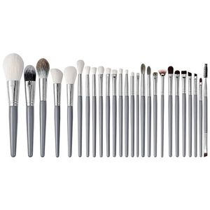 Ensemble de 26 pinceaux de maquillage professionnels en poils de chèvre et de renard des neiges pour poudre, fond de teint, anticernes, fard à joues et fard à paupières - Product Image 1
