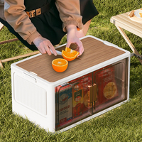 Haogle Vente en gros de boîtes de rangement pliables rectangulaires en PP pour le camping et les activités de plein air avec une capacité supérieure à 35L