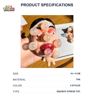 Jouet anti-stress à presser en forme de <span class=keywords><strong>grosse</strong></span> tête de collègue, amusant, pour soulager le stress, outil de décompression, cadeau pour les 14 ans et plus - Product Image 3
