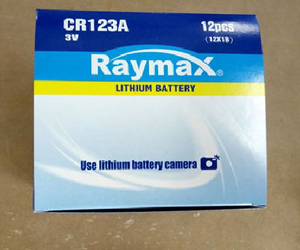Raymax OEM thương hiệu <span class=keywords><strong>Lithium</strong></span> 3V 1500mAh <span class=keywords><strong>CR123A</strong></span> pin <span class=keywords><strong>lithium</strong></span> - Product Image 2