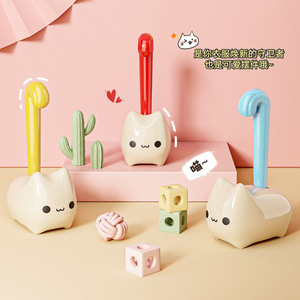 Cute Lint Roller <b>Cat</b> Shape Plastic Strong Adhesive For <b>Clothes</b> Hair Removal - Product Image 1