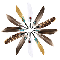 Accessoires de chapellerie en plumes multi-styles en gros, décorations en strass et plumes pour chapeaux de mode, costumes et décoration artisanale DIY