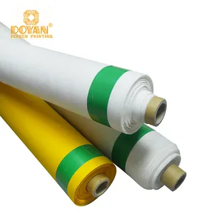 Yellow White 43T 110 Mesh Fabric Monofilament High Quality Polyester Silk Screen Printing Mesh For T Shirt Printing