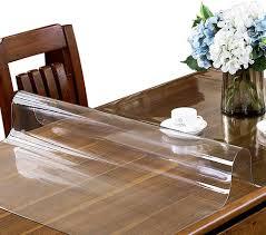 <span class=keywords><strong>Tovaglia</strong></span> in Plastica <span class=keywords><strong>Trasparente</strong></span> PVC Impermeabile per Cucina e Sala da Pranzo Copritavolo Protettivo in Vinile Cristallino - Product Image 2