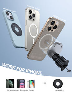 Lamicall STCV09 Ultra 15W Cargador Inalámbrico Magnético <span class=keywords><strong>Soporte</strong></span> para <span class=keywords><strong>Coche</strong></span> de Carga Rápida para Rejilla de Ventilación <span class=keywords><strong>Soporte</strong></span> de Teléfono Manos Libres para Automóvil - Product Image 5