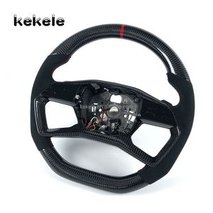 Volante Deportivo Mejorado de Cuero y Fibra de Carbono para <span class=keywords><strong>Audi</strong></span> A8, Accesorios Interiores para Automóvil 2018 2019 2020 2021 <span class=keywords><strong>2022</strong></span> 2023 2024 - Product Image 4