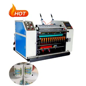 Fully Automatic Cash Register Paper Slitting And Rewinding Machine Label Pe Coated Cash Register Thermal Paper Price