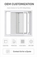 Fenêtre à battant avec moustiquaire en PVC, couleur personnalisée, joint EPDM, étanche à l'eau et à la poussière, pour maison