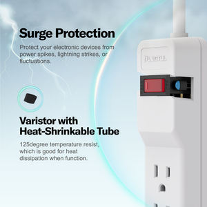 वाणिज्यिक उपयोग के लिए पावर बार <span class=keywords><strong>14</strong></span> गेज 4 आउटलेट 6 फीट सीधे प्लग पावर स्ट्रिप एडेल मानक इलेक्ट्रिक सॉकेट एक्सटेंशन - Product Image 6