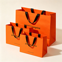 Sacs de luxe personnalisés pour vêtements, sacs cadeaux roses, sacs en papier pour le shopping avec poignées pour vêtements