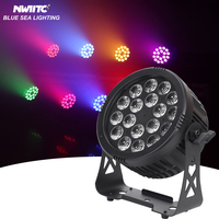 L-111 nouveau mariage DJ extérieur 18x18w rgbwa uv 6in1 led plat par peut lumières de scène