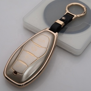 Funda Protectora para Llaves de Coche de Aleación de Aluminio y TPU para HONGQI H5 H6 <span class=keywords><strong>H9</strong></span> HS3 HS5 HQ9, Protector de Llaves de Coche, Accesorios para Llaves de Coche - Product Image 1