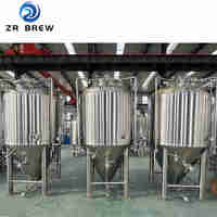 Cuve de Fermentation de Bière à Fond Conique en Acier Inoxydable 1000L, Certifiée CE, Récipient Sous Pression pour Brasserie