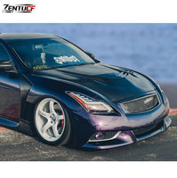 Capot en fibre de carbone ventilé style TS pour Infiniti G37 G25 berline 4 portes 2007-2013, capot avant ventilé léger, couvercle du moteur