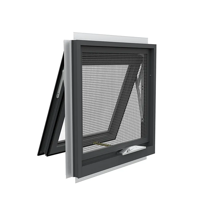 Hurricane Impact Anpassbare Fliegen gitter Moskito netz Scheiben grills Aluminium glas Vertikal Schiebe Single Hung Markisen fenster