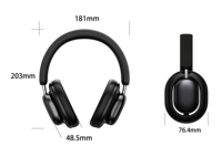 Headphone Nirkabel Over-Ear Perak, Suara Stereo HiFi, Audio Premium untuk Pecinta Musik