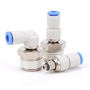 ข้อต่อสายลมแบบหมุนความเร็วสูง KSL8-02 ทำจากทองเหลือง พร้อมข้อต่อตรง KSH6-01/10-03 อุปกรณ์เชื่อมต่อสายลม - Product Image 1