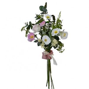 Wholesale High Quality Lily Silk Flower Bunch <b>Artificial</b> Flower Rose Bouquet <b>Hydrangeas</b> Bouquet - Product Image 5