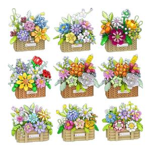 Set de 783 Piezas de Bloques de Construcción de Micro Flores, Ramo Artificial DIY, Ladrillos de Construcción de Modelos, Juguete para Decoración <span class=keywords><strong>del</strong></span> <span class=keywords><strong>Hogar</strong></span> y Colección - Product Image 5