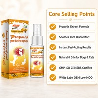 Spray articulaire pour animaux Graci Propolis 60ml, extrait naturel de propolis pour le soin des articulations et des os des chiens et des chats, brume apaisante, vente en gros, fournisseur OEM ODM
