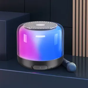 Son tasarım Mini RGB taşınabilir kablosuz Bluetooth 5.3 hoparlör su geçirmez IPX67 gerçek Stereo ses BT müzik hoparlörü