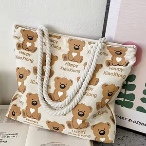 Borsa a Mano Casual da Donna con Stampa Cartoon, Borsa Tote alla Moda di Grande Capacità con Manico Lungo - Product Image 2
