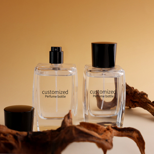 Flacon de parfum en verre transparent rechargeable de luxe Eric 90 ml avec boîte personnalisée - Product Image 5