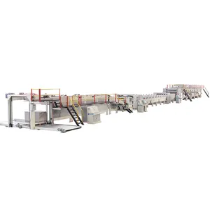 Full Automatic 2,3,5,7 Layer Corrugated Cardboard Production Line ACBEF Flute Hardboard Making Machine