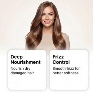 Masque capillaire hydratant et lissant pour cheveux frisés et pointes fourchues – Soin capillaire à domicile pour des cheveux brillants - Product Image 3