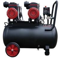 Compresseur d'air silencieux sans huile à haut débit 600L/min 9kW pour cabines de sablage de pneus de poids lourds