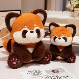 Peluche de Mapache, Llavero de Gato Pequeño Blanco y Negro con Huella de Pata, Muñeco de Peluche para Colgar en el Hombro - Product Image 1